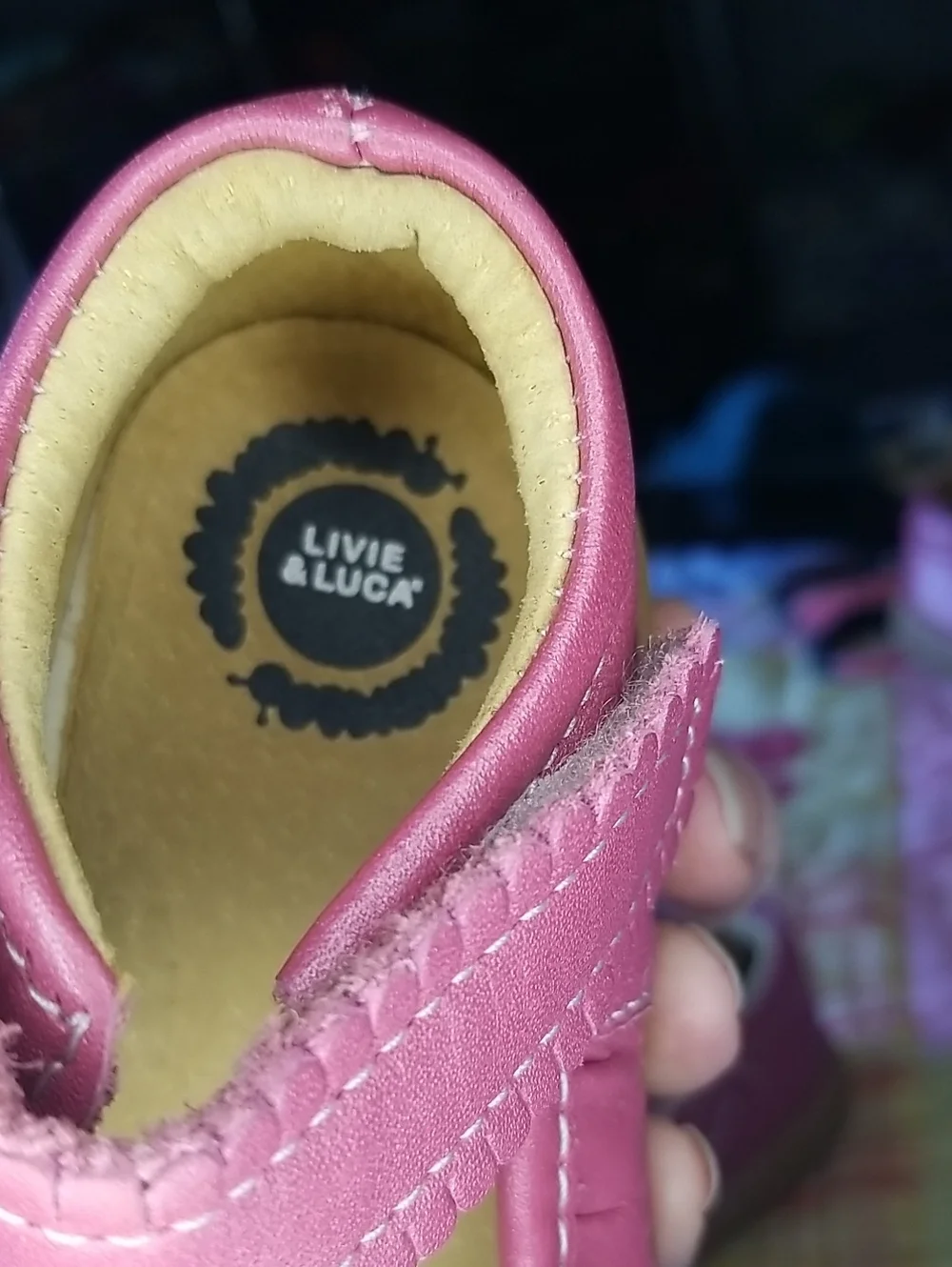 Livie & Luca Pink Shimmer Ruche HTF Soft Originals Made in Mexico Size 5